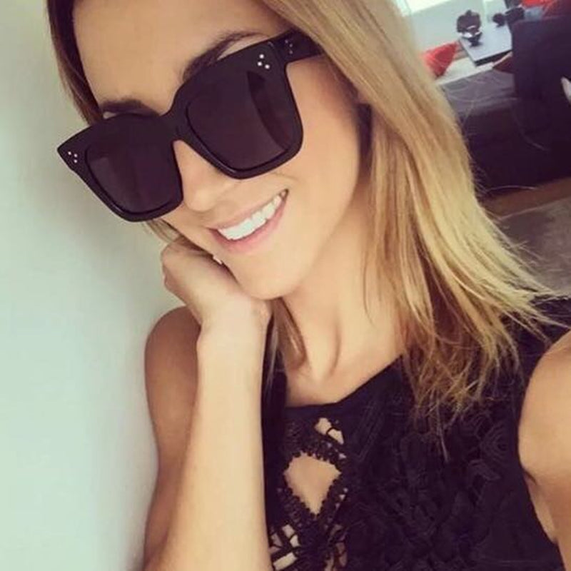 Leopard Print Oversized Square Sunglasses for Fashion