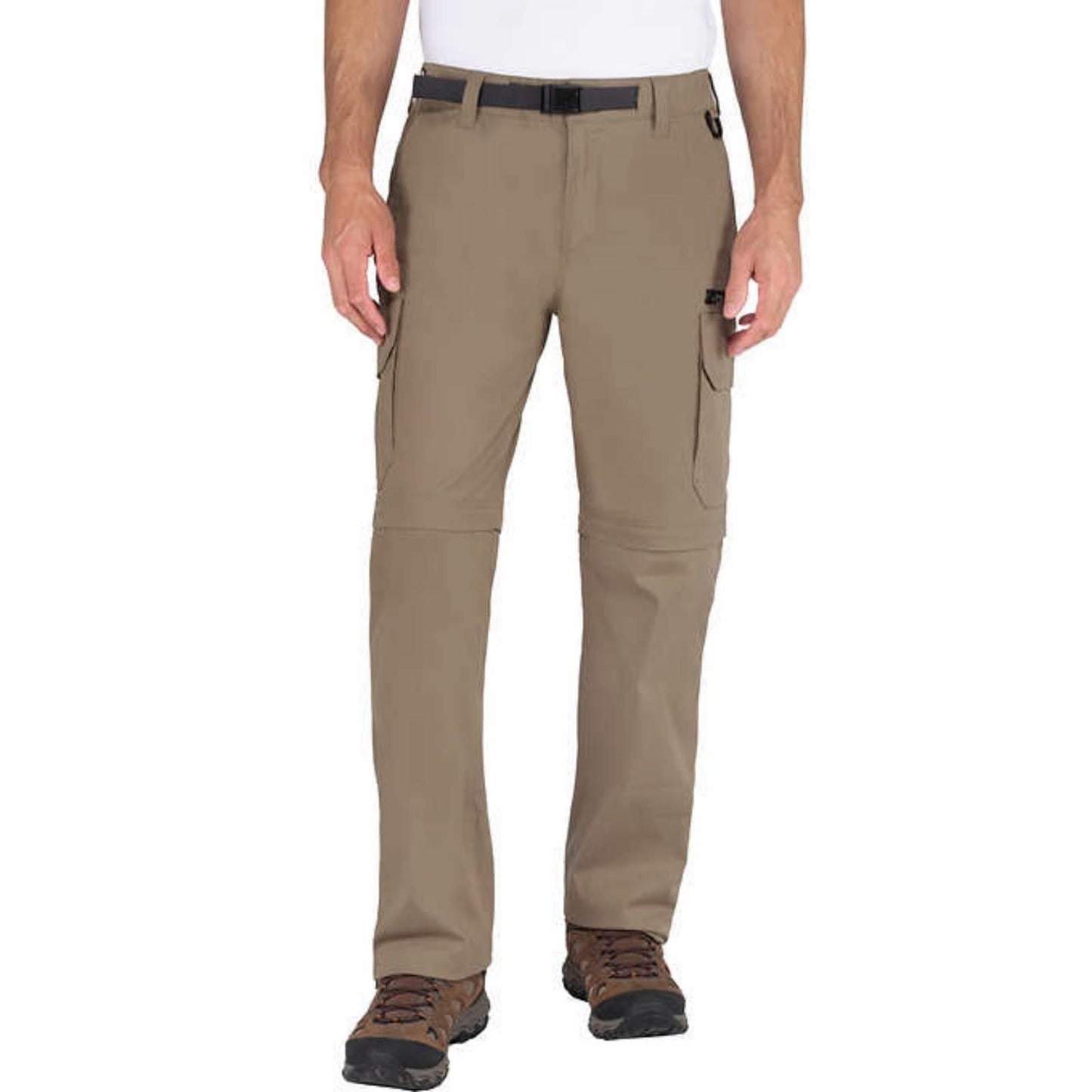 BC Clothing Mens Convertible Cargo Hiking Pants Shorts(Size: Medium x 30 Khaki)