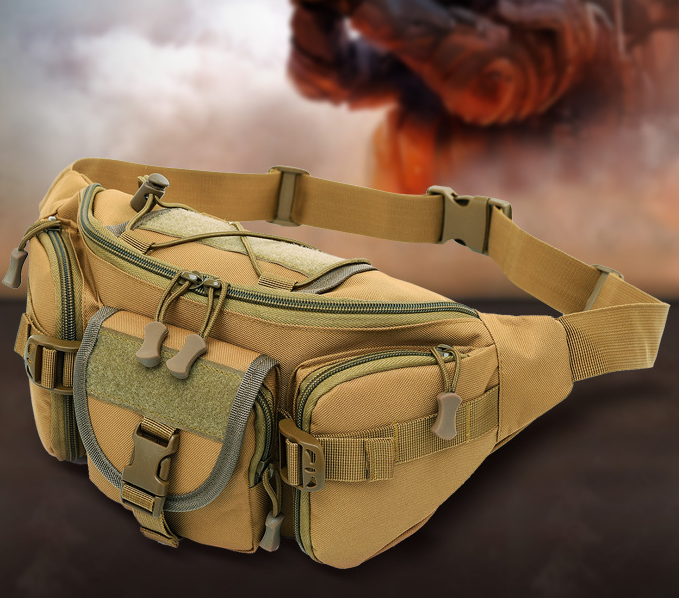 Men's Tactical Camouflage Waist Bag, Waterproof Multi-Function