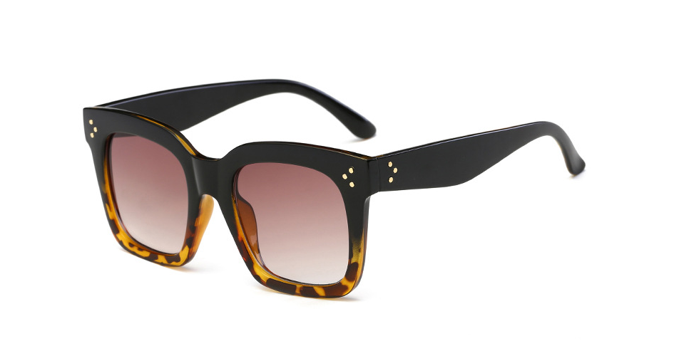 Leopard Print Oversized Square Sunglasses for Fashion