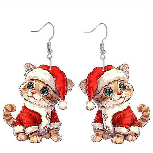 Christmas Earrings for Women Holiday Xmas Dangle Earrings Christmas Snowflake Snowman Tree Earrings womens Jewelry Gift Christmas Stud Earrings