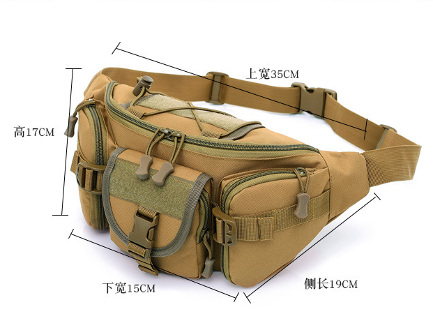 Men's Tactical Camouflage Waist Bag, Waterproof Multi-Function