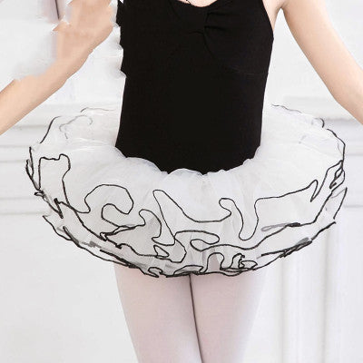 Girls' Ballet Dance Skirt with Tulle and Elastic Waist
