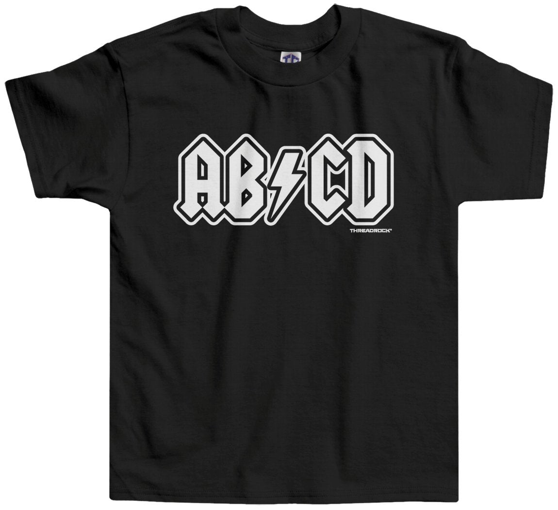 Threadrock Little Boys ABCD Toddler T-Shirt 4T Black