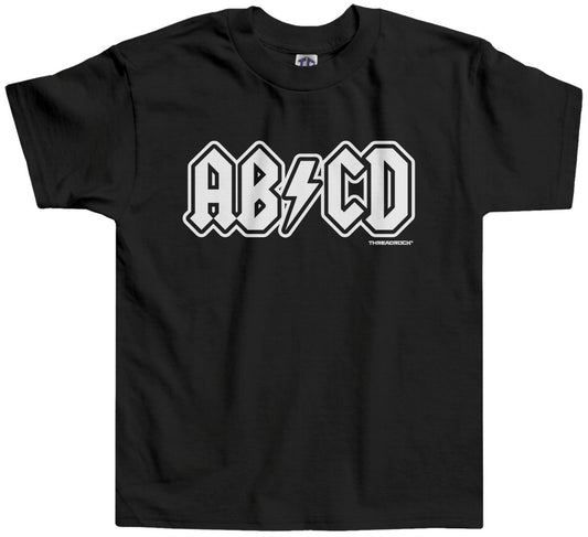 Threadrock Little Boys ABCD Toddler T-Shirt 4T Black