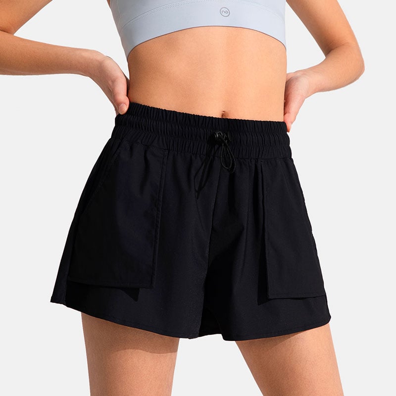 Women's High Waist Quick-Drying Sports Shorts for Fitness