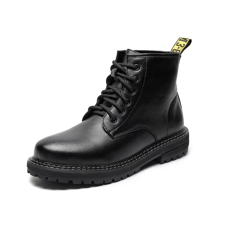 Martin Men's Black High-Top Leather Boots