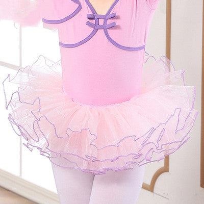 Girls' Ballet Dance Skirt with Tulle and Elastic Waist
