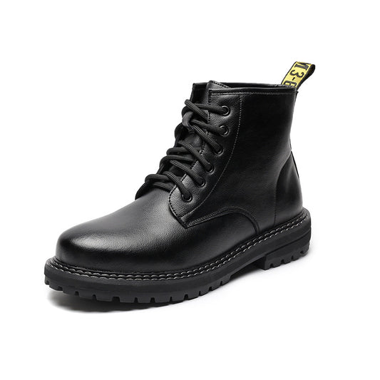 Martin Men's Black High-Top Leather Boots