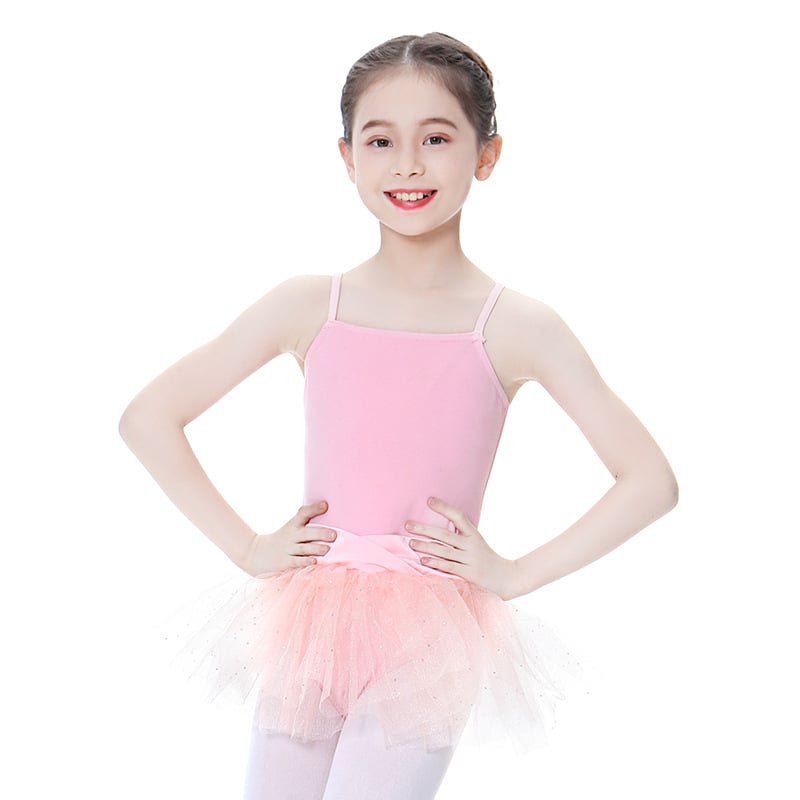 Children's Dance Costumes with Suspenders and Skirts