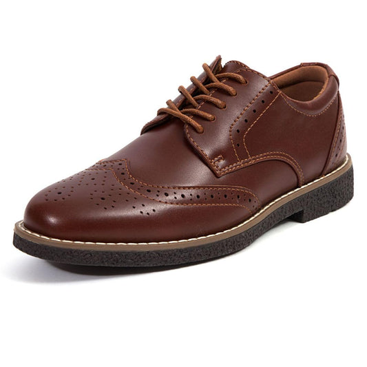 Deer Stags Boys Joel Oxford Redwood/Dark Brown 2.5 Little Kid