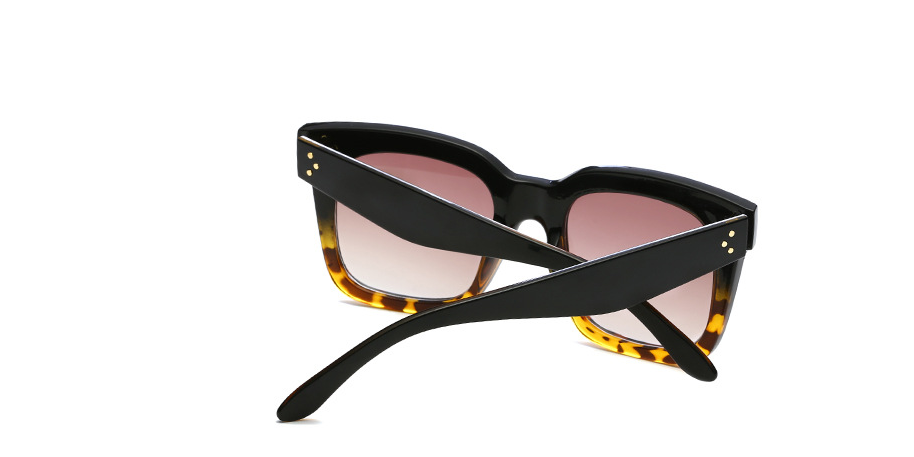 Leopard Print Oversized Square Sunglasses for Fashion