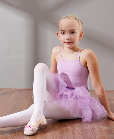 Children's Dance Costumes with Suspenders and Skirts