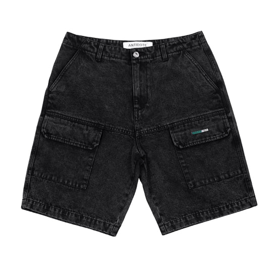 Vintage Washed Denim Casual Multi-pocket Shorts