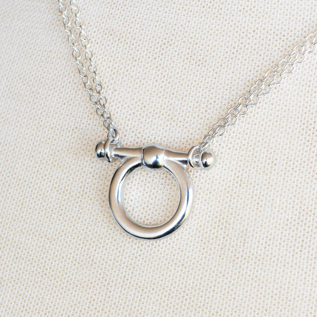 Orion - Equestrian Horse Bit Necklace in Silver